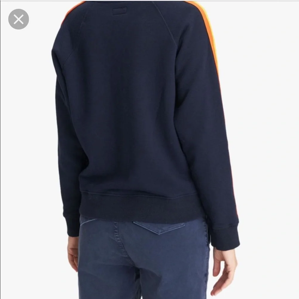 MOTHER The Square (Sweatshirt) in Sunshine - Navy - NWT - Picture 2 of 6